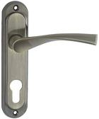 Дверная ручка на планке MSM мод. 405R AB (бронза) под цилиндр