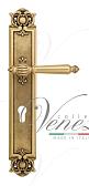 Дверная ручка Venezia на планке PL97 мод. Pellestrina (франц. золото) под цилиндр