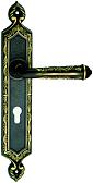 Дверная ручка CLASS на планке 350мм мод. Rubin 1030 (затемненная бронза) под цилиндр