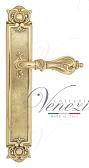 Дверная ручка Venezia на планке PL97 мод. Florence (полир. латунь) проходная