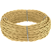 Ретро кабель витой 3х2,5 (золотой песок) под заказ Ретро кабель витой 3х2,5 (золотой песок)