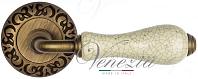 Дверная ручка Venezia мод. Colosseo D4 (мат. бронза с керамикой)