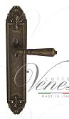 Дверная ручка Venezia на планке PL90 мод. Vignole (ант. бронза) проходная